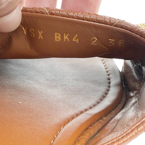 Valentino Garavani Roman Stud Slide Sandals EU 38.5 US 8.5 Brown Leather Mule - Picture 5 of 15